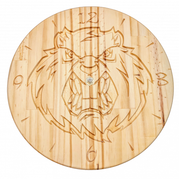 Castor - Horloge Murale en Bois de Pin – Image 3