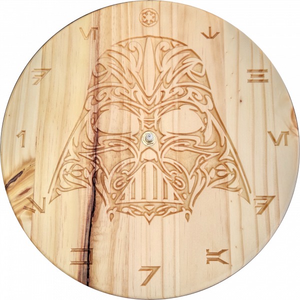 Dark Vador - Horloge Murale en Bois de Pin – Image 2